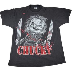 Vintage Phat Doc Chucky Horror Graphic T-Shirt 2XL